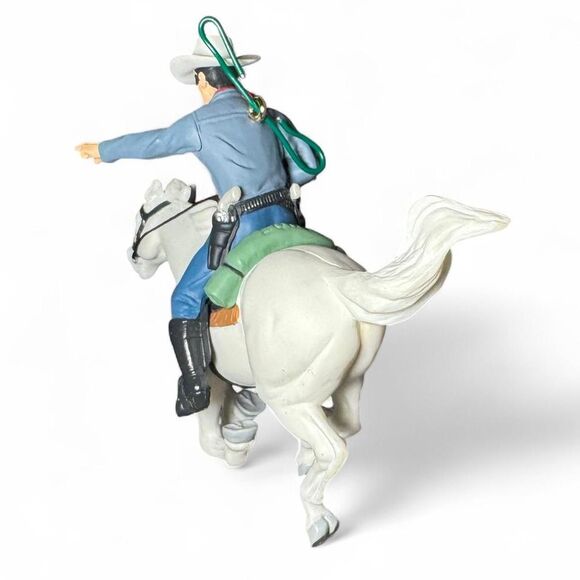 Hallmark Keepsake 2000 The Lone Ranger Ornament Silver Horse Western Cowboy Duan - Picture 6 of 6